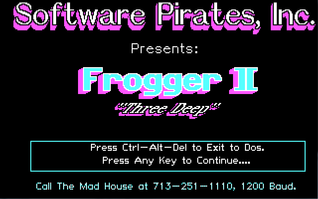 Frogger II title